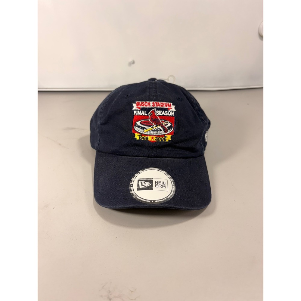 New Era St Louis Cardinals Busch Stadium Final Season Hat Navy Blue Adjustable